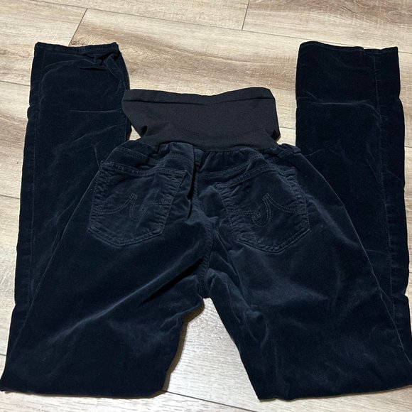 A Pea in the Pod Adriano Goldschmied Black Corduroy Pants Size 28R (Inseam 33") - Picture 6 of 12